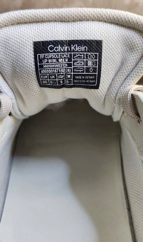 Кеды Calvin Klein мужские натуральная кожа размер 40 2