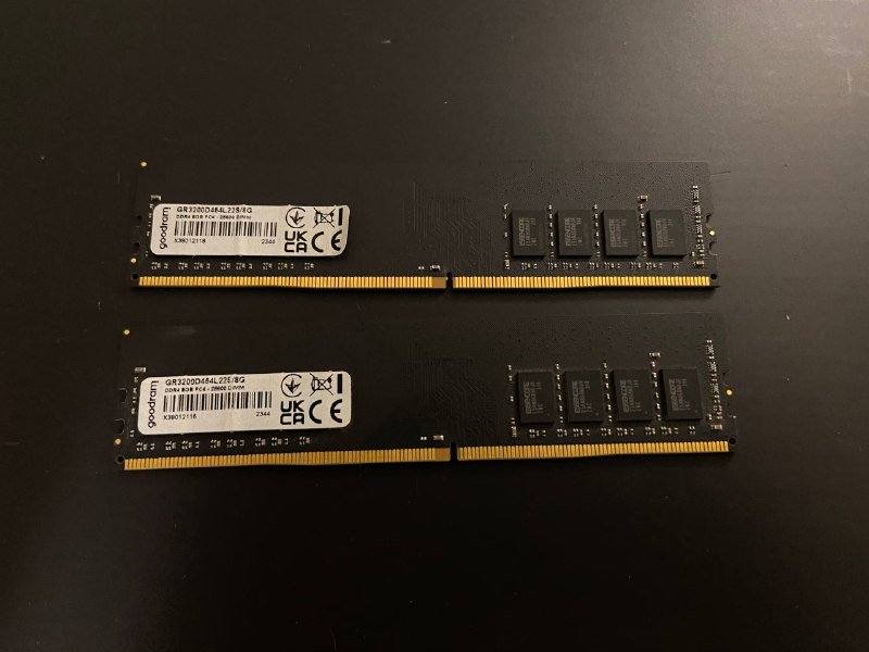 Видеокарта RTX 2060, Оперативная память DDR4 2х4 и 2х8 4