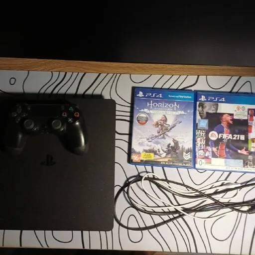 PlayStation 4 Slim, DualShock 4, Horizon Zero Dawn, FIFA 21