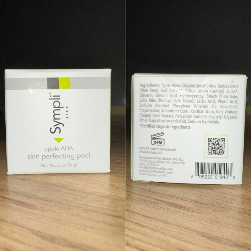 Маска с яблочным соком Sympli AHA skin perfecting peel