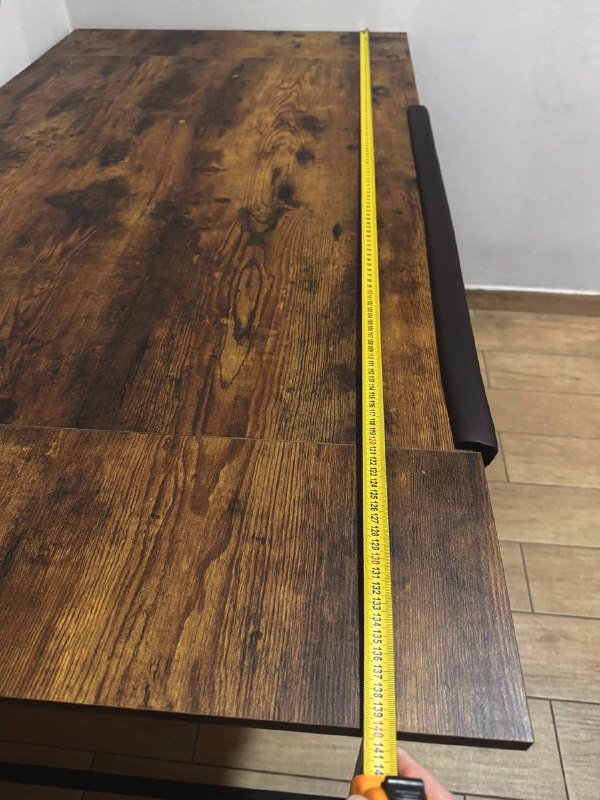 Стол 75 х 140 см инженерная доска темный орех 5