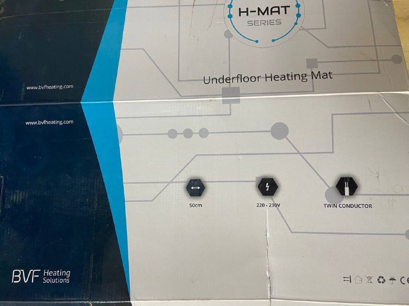 теплый пол на основе нагревательного мата 12м 4
