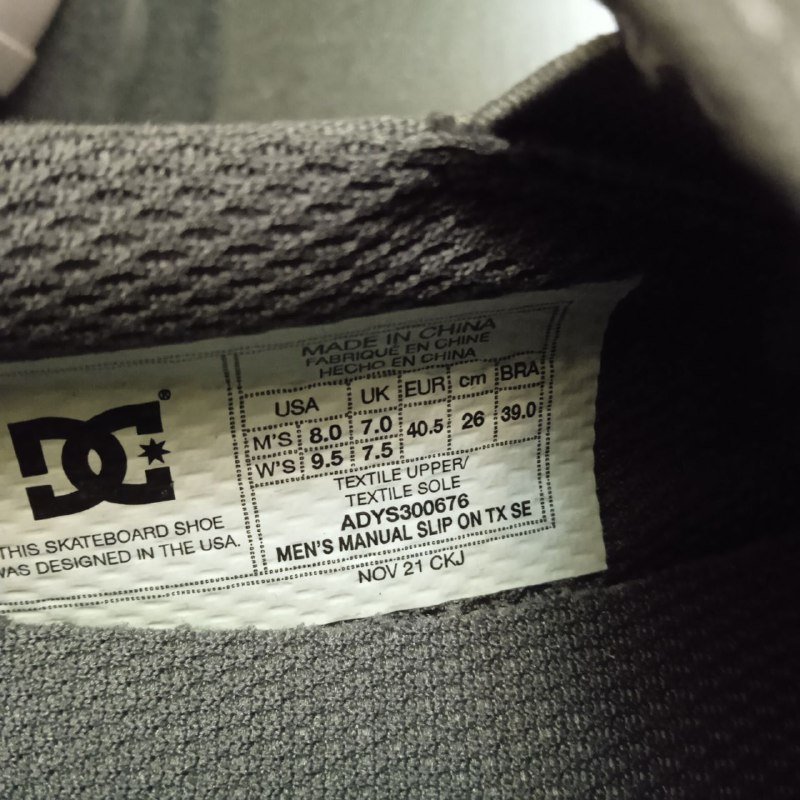 Слипоны DC мужские новые US 8 26 см 2
