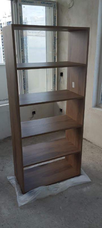 Новые белые и деревянные стеллажи 4