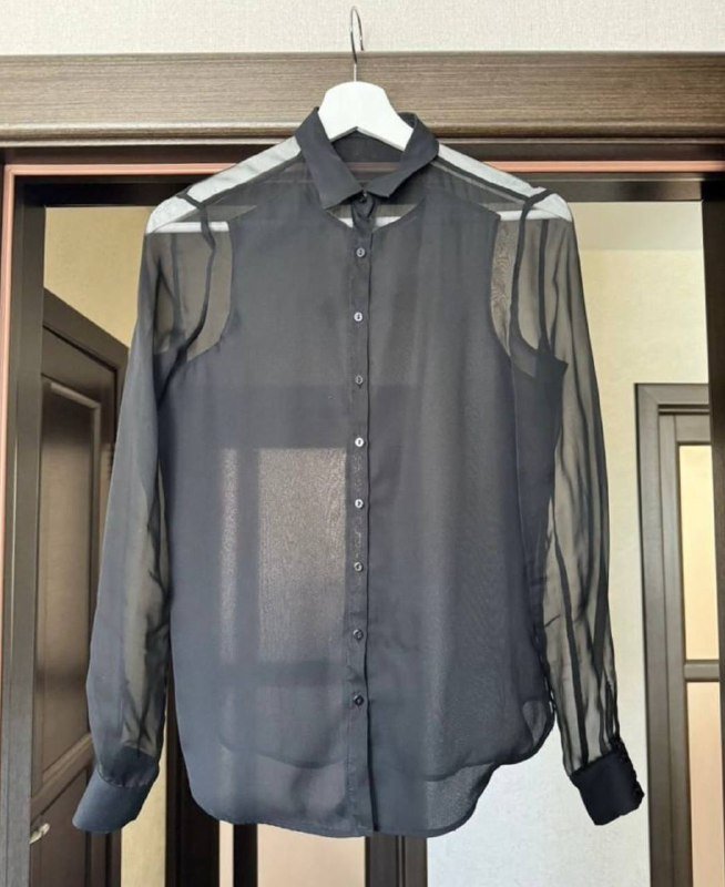 авоська, прозрачная рубашка Zara XS 2