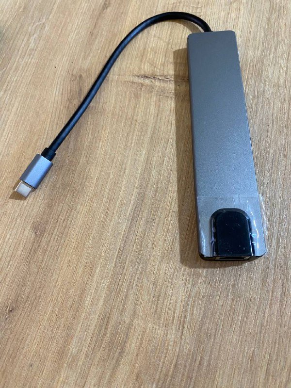 USB хаб с USB type C на USB C, USB A, HDMI, MicroSD, SD, Ethernet 3