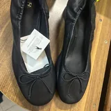 Кожаные балетки Zara 2