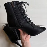 Чёрные ботильоны на каблуке 2