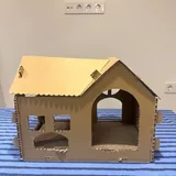 Картонный домик для котика 2