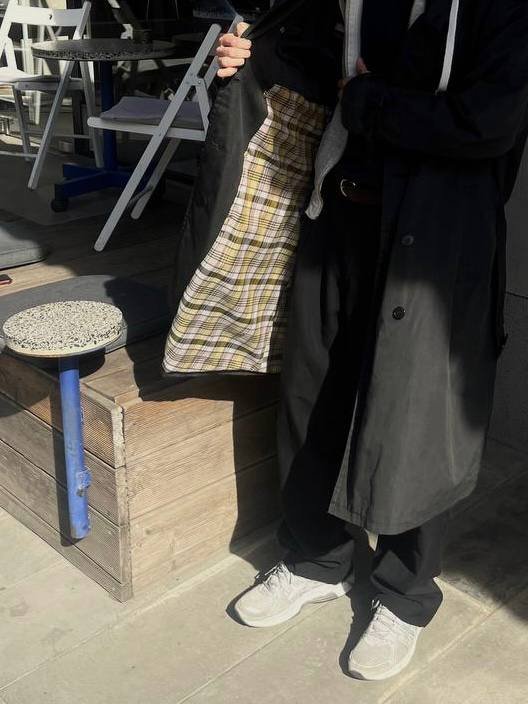 Графитовый черный тренч 50ых годов размер М 3