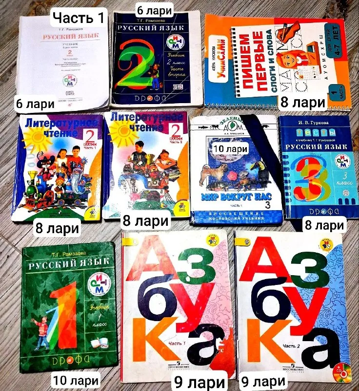 Школьные учебники, книги