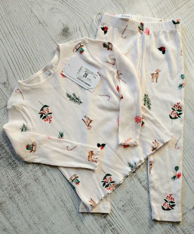 Пижама детская новогодняя 98/104