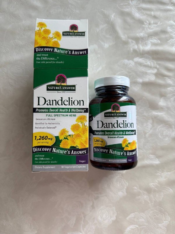 Корень одуванчика Nature's Answer 1260mg
