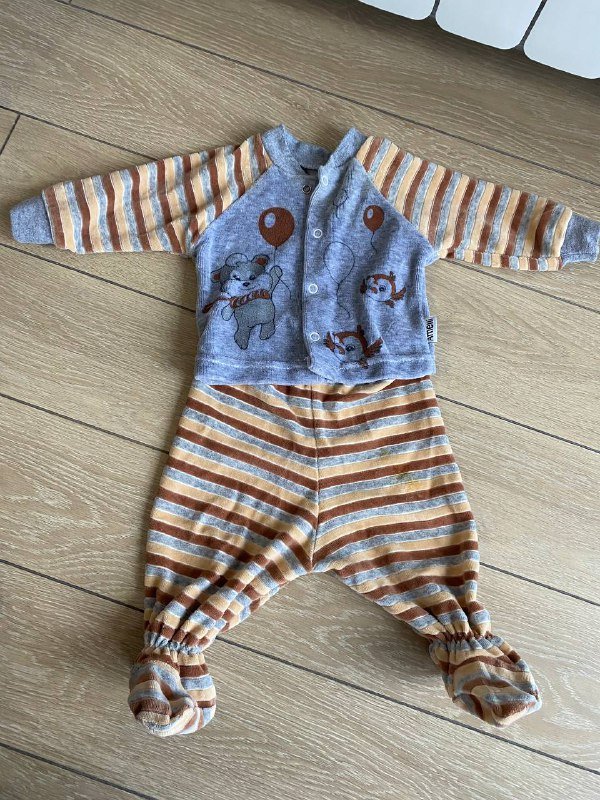 Детский плюшевый костюм 0-3 мес