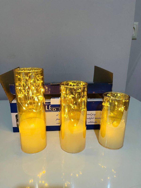 Подсвечники LED 3 штуки 2