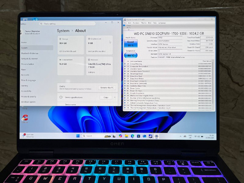 Игровой ноутбук HP OMEN 14 OLED с RTX 4060 и 16GB DDR5 2