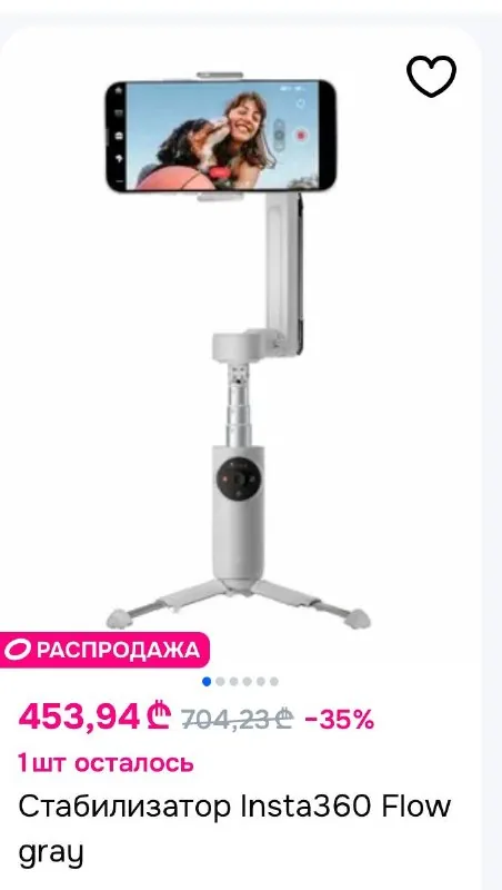 Insta 360 стабилизатор 1