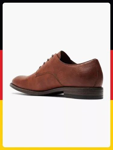 Коричневые кожаные мужские туфли AM Shoe Company размер 43 4