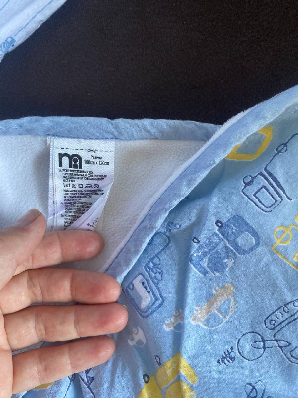 Комплект в детскую кроватку мягкий бортик, плед, одеяло, простынь 3