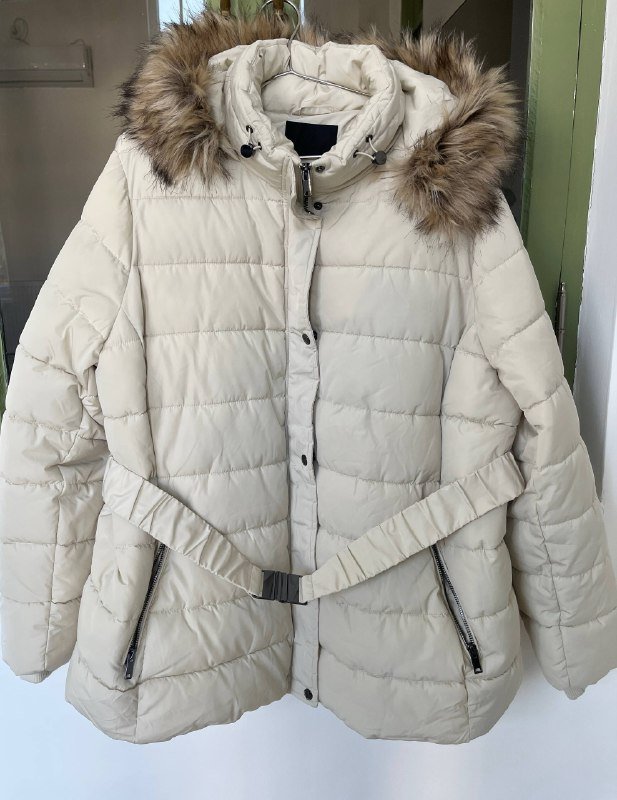 Пуховик C&A с поясом, Пуховик Y.A.S с поясом, длинный 4