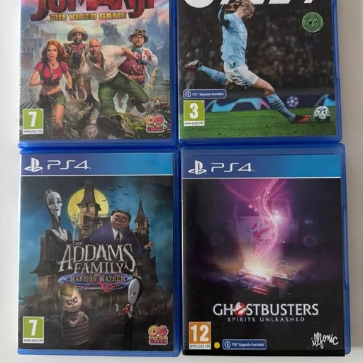Игры для PS4, Jumanji, EA FC 24, Семейка Аддамс, Охотники за привидениями
