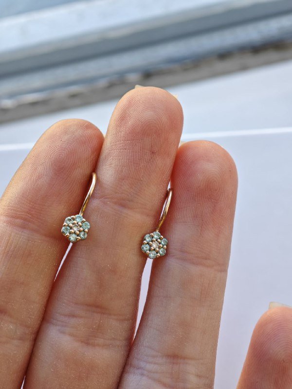 Золотые кольца, цепочка, кулон, серьги 8