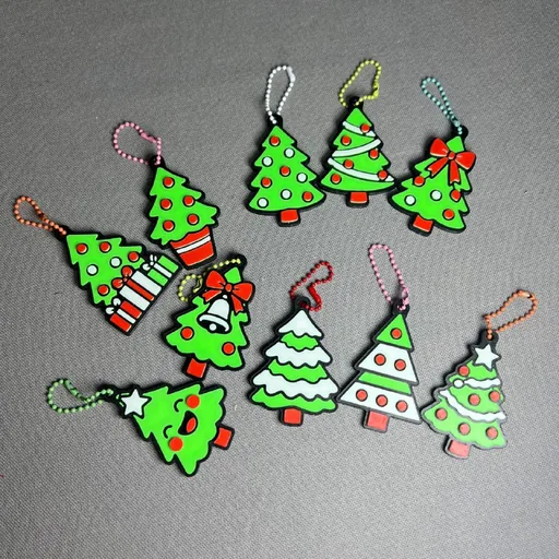 Christmas tree hanging ornaments, 10 pcs.