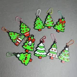 Christmas tree hanging ornaments, 10 pcs. 1