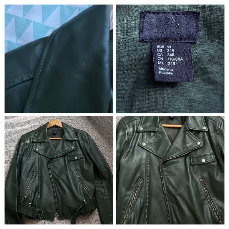 Женская кожаная куртка H&M