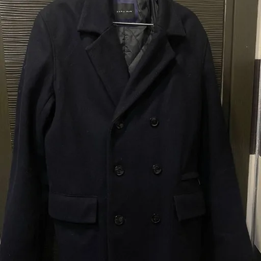 Чоловіче двобортне пальто Zara Man