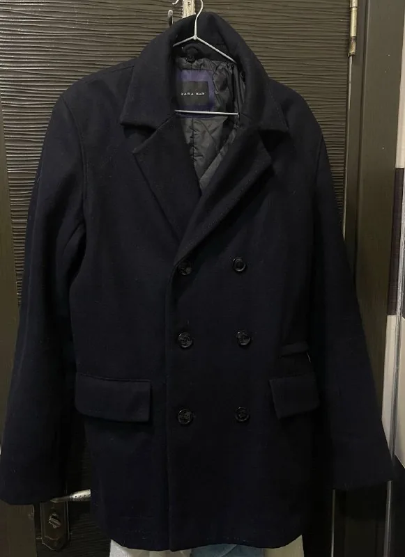 Чоловіче двобортне пальто Zara Man 1