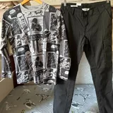Лонгслив George, чёрные брюки Jack & Jones 1