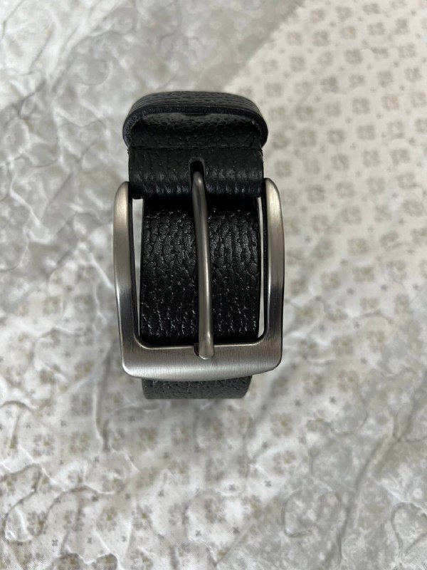 Ремень натуральная кожа черный 2