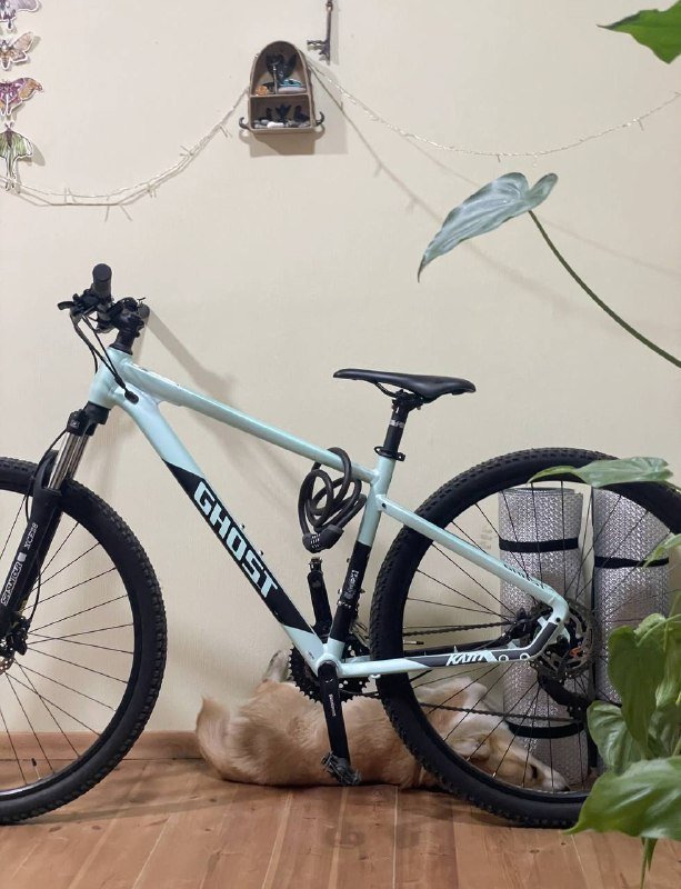 Велосипед Ghost Kato мятного цвета с замком, смазкой 2