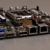 Материнская плата ASUS H110T, блок питания HP, кабель 3