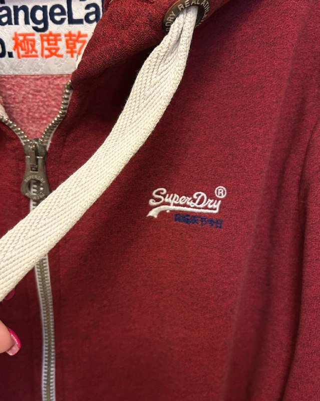 Толстовка Superdry мужская размер M бордовая 2