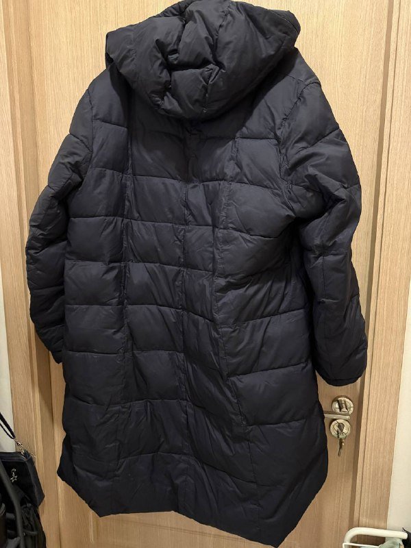 Пуховик удлиненный XL теплый 2