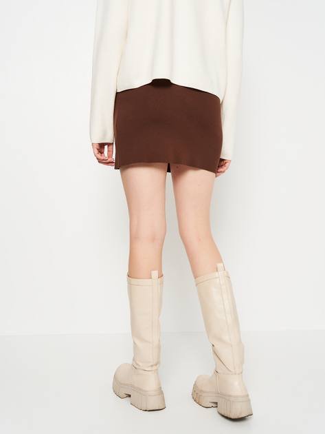 Теплая мини юбка Stradivarius, размер S 2