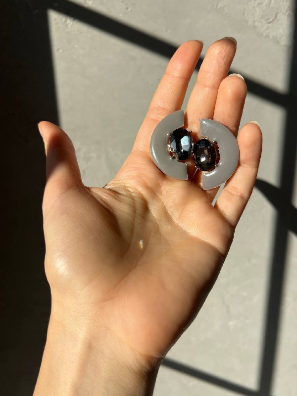 Винтажные серьги с авантюрином, серьги-кольца с цветком, серьги с малахитом, асимметричные серьги-гвоздики 8