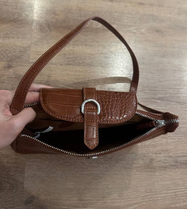 Женские сумки коричневая, светло-бежевая 2