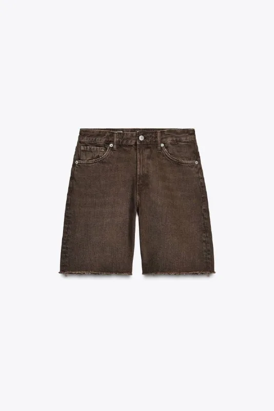Джинсовые шорты ZARA 1