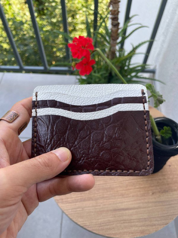 Двухсторонние кожаные кошельки для карточек и денег 9