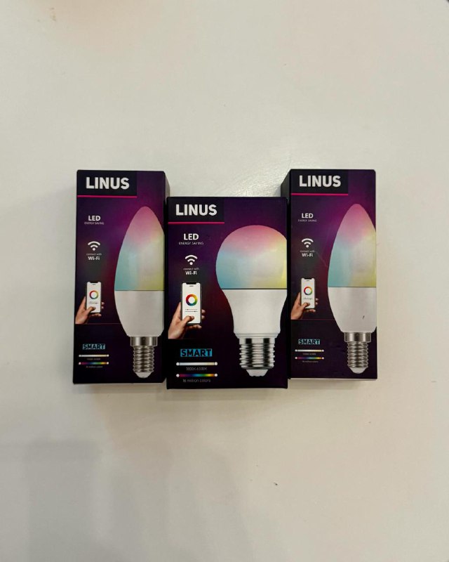 Умные RGBW лампочки Linus 9W E27, 5W E14 2