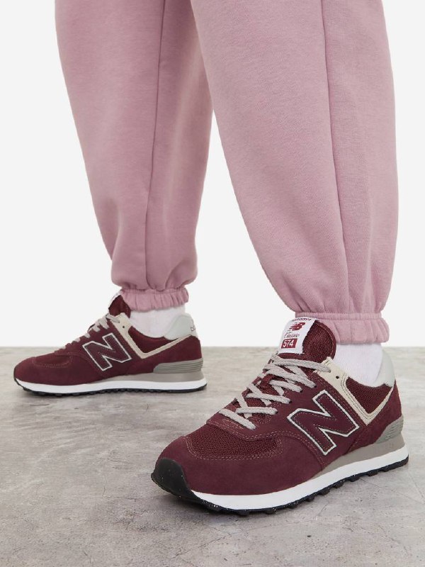 Кроссовки New Balance 574 бордовые