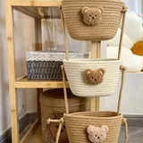 Корзинки для хранения, корзиночки на веревке 6