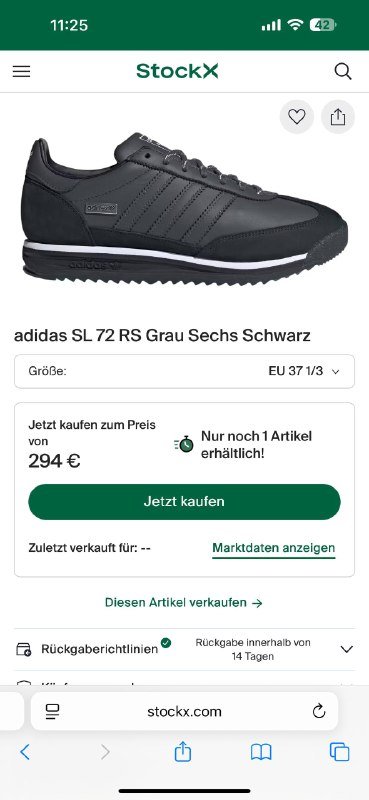 Кроссовки Adidas SL 72 RS 9