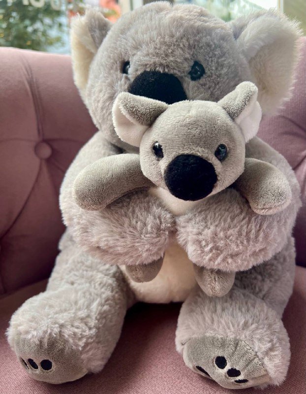 Плюшевая собачка, плюшевая игрушка с малышом