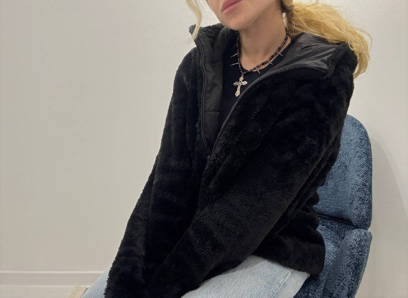 Двухсторонняя шуба Oysho размер M