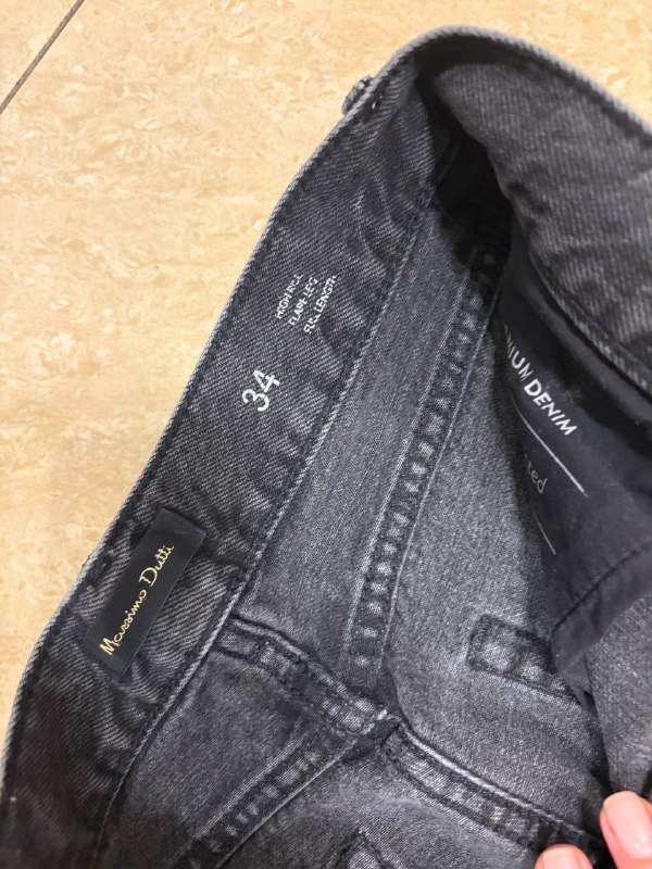 Джинсы Massimo Dutti черные женские размер 34 3