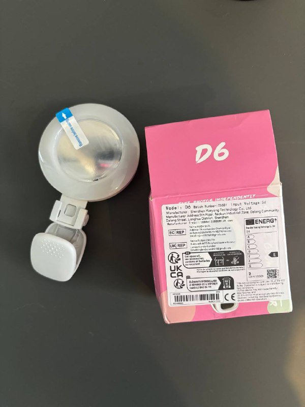 Прищепка с зеркалом на телефон для селфи с зарядным шнурком